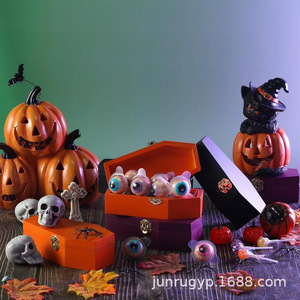 Wooden Halloween Coffin Boxes Customized Rectangle Shape <b>Party</b> Decorations Snack Candy Storage DIY Jewelry <b>Box</b> Personalized - Product Image 3