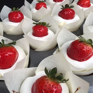 Merry Bakery – Moules à pâtisserie et à muffins jetables en papier sulfurisé écologique, style <span class=keywords><strong>journal</strong></span>, forme tulipe - Product Image 6