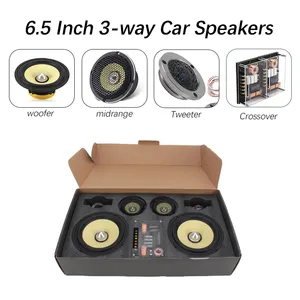 Haut-parleur de porte de voiture, 6.5 pouces, 4 Ohms, haut-parleur composant néodyme, haut-parleurs de voiture à 3 voies