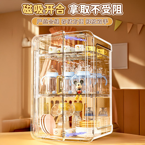 Bottle Storage Box Transparent Multi Layer Dust Proof Baby Feeding Bottle Organizer With Lid For Kitchen Or Nursery - Product Image 4