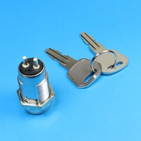 Botón de Llave de 19 mm a Precio de Fábrica para Piezas Eléctricas, Mini Tableta Ignífuga para Hotel, Cerradura de Seguridad con Botón de Presión