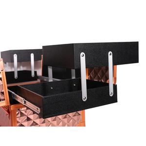 Maletín de Maquillaje <span class=keywords><strong>Profesional</strong></span> de Aluminio de Lujo, Maletín de Maquillaje <span class=keywords><strong>para</strong></span> Maquilladores y Manicuristas, Organizador de Cosméticos de Viaje - Product Image 4