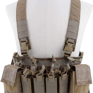 Nuevo Chaleco Táctico Ajustable con Arnés en X y Bolsa para Cargadores de 5.56 y 9mm para Juegos de Guerra y Tiro CS - Product Image 6