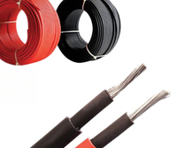 Cable Solar Marca Leader de 6 mm 10 AWG, Cable Eléctrico de Corriente Continua para Paneles Solares