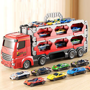 Lungo binario Camiones De Juguete Diecast Cars deformazione catapulta grande camion pista di espulsione pieghevole catapulta camion giocattolo - Product Image 2