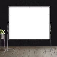 Scrim difüzyon kelebek çerçeve (1.52.1M/22.5M/2.42.5M/2.53.6M) stüdyo fotoğrafçılığı ve Video için saydam ekran ışık değiştirici