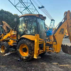 รถตักล้อยาง JCB 3CX สีเหลือง เครื่องยนต์ดีเซล พร้อมปั๊มเกียร์บ็อกซ์ แขนขุดด้านหลัง สำหรับงานวิศวกรรม - Product Image 3