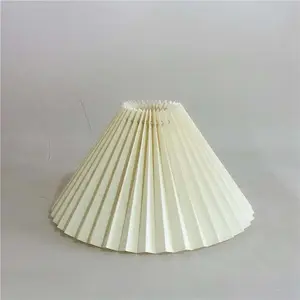 Table Lamp E27 Fabric Lampshade Eye-protection Creative Pleated Lamp Shade Fabric