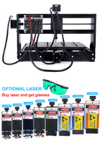 Mini CNC 3020 Pro, Máquina de Grabado Láser de Escritorio de 3 Ejes y 500W para Trabajar Madera, Vidrio, Piedra, Tela, para Principiantes, Bricolaje y Aficionados