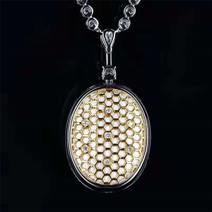 Collar SGARIT Personalizado de Oro de 18k con Esmeralda Natural Verde Intenso de 36.41ct, Nivel de Colección <span class=keywords><strong>COLUMBIA</strong></span>, para Boda o Compromiso - Product Image 4