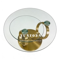 Table basse moderne en métal rond, durable, table d'appoint mobile pour la maison, la villa, le salon ou le hall, meubles de marque YZ
