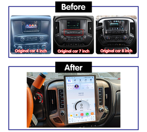 Navigation GPS de voiture à écran vertical de style Tesla 14.5 ''pour Chevrolet Silverado GMC <span class=keywords><strong>Sierra</strong></span> 2013-2020 Radio stéréo Android CarPlay - Product Image 3