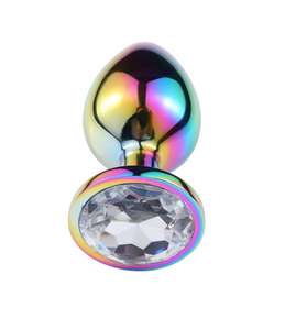 Juguete Sexual <span class=keywords><strong>Anal</strong></span> de Cristal con Forma Redonda, Base de Diamante, para Juegos Eróticos - Product Image 6