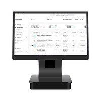 Sistema de Punto de Venta con Pantalla Dual de 15 Pulgadas y 15.6 Pulgadas para Supermercado, Caja Registradora, Máquina de Punto de Venta