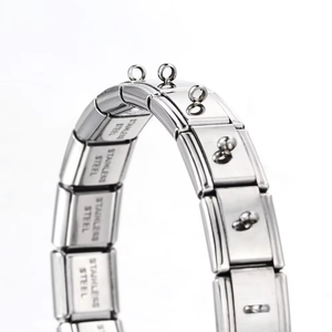 Ciondolo Charm Italiano Personalizzabile con Foto, Semplice ed Elegante, per Bracciali da 9mm in Acciaio Inossidabile, Gioielli Fai da Te per Donna e Uomo, Regalo - Product Image 2