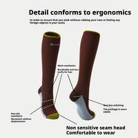 Chaussettes de compression montantes pour femmes, de haute qualité, amincissantes, respirantes et de soutien, idéales pour la course, la corde à sauter, le fitness et les voyages.
