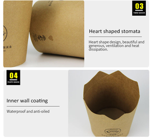 Ox Ake way spoisposable aper UPS uustomizado COOP rry up Hip Ox Cone Fo nnack - Product Image 3