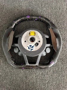 Volant en fibre de carbone forgé<span class=keywords><strong>e</strong></span> pour la modification et l'amélioration du volant Volkswagen - Product Image 6