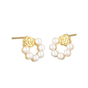 2025 New Arrival 925 Sterling <b>Silver</b> Korean Style Floral Mother of <b>Pearl</b> Stud <b>Earrings</b> for Women - Wholesale - Product Image 5