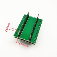 Asiento de quema de QFN32-0.5 Flip a DIP32 resistente a altas temperaturas Ic asiento de envejecimiento 5*5mm Pin chapado en oro QFN32 prueba