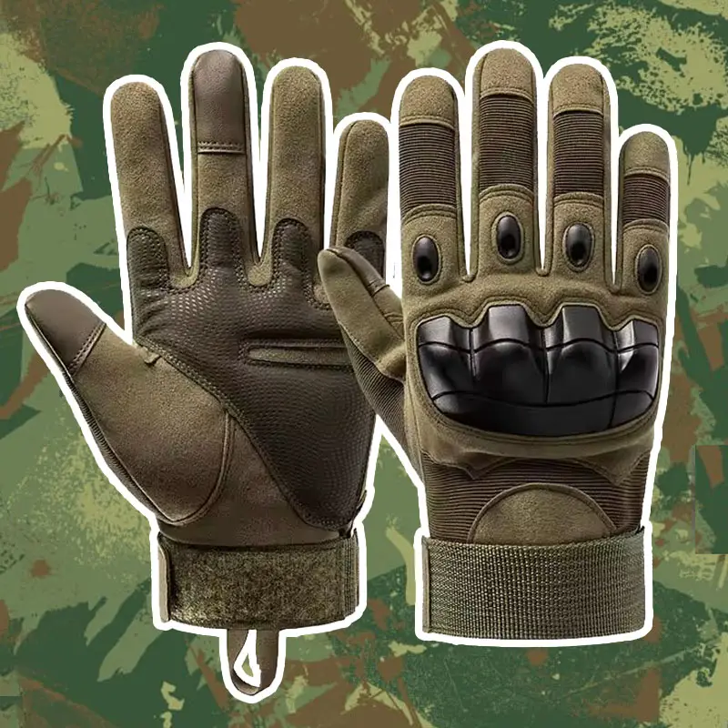 Yüksek kalite sert Knuckle ağır dokunmatik ekran guantes para motos tam parmak savaş motosiklet taktik eldiven