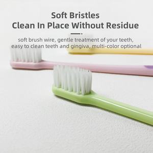 UUYP <span class=keywords><strong>Brosse</strong></span> à dents de luxe délicate pour les gencives, jetable, écologique, à poils <span class=keywords><strong>extra</strong></span> doux, nettoyage oral avancé, nettoyage oral en vrac pour la maison - Product Image 5