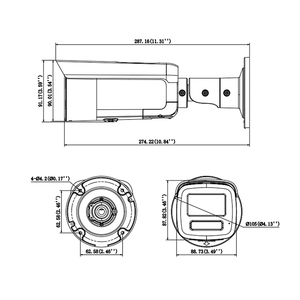 DS-2CD2T87G3-LIY HIK ban đầu 8 MP thông minh lai ánh sáng với colorvu cố định Bullet mạng Máy ảnh - Product Image 6