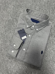 <span class=keywords><strong>Camicia</strong></span> da <span class=keywords><strong>Uomo</strong></span> di Design in 100% Cotone Twill, Anti-Piega e Anti-Pilling, Maniche Lunghe Spazzolate, Elegante e Casual per l'Autunno - Product Image 4
