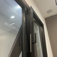 Ventana Francesa Abatible y Giratoria de Aluminio AMJ NFRC, Doble Acristalamiento, Opcional con Marco Empotrado y Travesaño