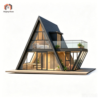 Casas Prefabricadas Modernas de Acero, Villas y Oficinas, Casas Triangulares Plegables y Móviles