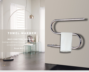 Porte-serviettes <span class=keywords><strong>mural</strong></span> portable facile à transporter, <span class=keywords><strong>petit</strong></span> porte-serviettes électrique en acier inoxydable chromé - Product Image 6
