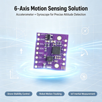 Modul IMU 6 Sumbu BMI323 6DOF Akselerometer Giroskop Sensor Gerak ICM-45686 Opsional Mendukung Windows ROS 2 3V-5V 0.01
