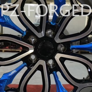 Pengzhen personnalisé bleu et noir forgé 17 18 19 20 21 5x105 jantes design en maille pour <span class=keywords><strong>Chevrolet</strong></span> <span class=keywords><strong>cruze</strong></span> 2018 - Product Image 5