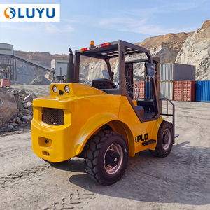מלגזת דיזל שטח LUYU <span class=keywords><strong>3</strong></span> טון <span class=keywords><strong>3</strong></span>.5 טון בעלת הנעה 4x4 עם צמיגים פנאומטיים גדולים לקרקע תלולה ורכה - Product Image 4