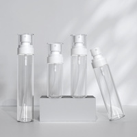 Conteneur d'emballage cosmétique bouteille de brouillard PET en plastique blanc personnalisé mat clair Type parfums corps vaporisateur bouteille 80ML 100ML