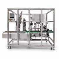 Machine d'emballage automatique de boîtes en carton contrôlée par PLC, étiquetage et scellage pour ligne d'emballage alimentaire et de boissons (matériaux plastique/papier)
