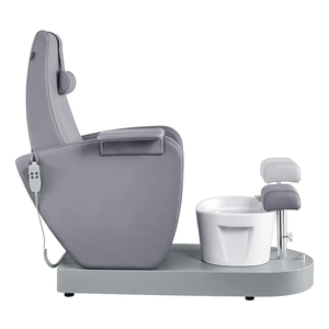 Sillón de Pedicura Reclinable Ajustable con Tazón de Cerámica, Jets Magnéticos, Silla de Spa con Vibración y Masaje para Salón de Belleza - Product Image 6