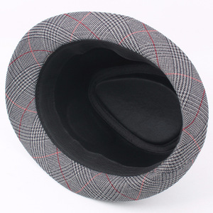 Wholesale <strong>Men</strong> <strong>Fedora</strong> <strong>Hats</strong> <strong>Men</strong> Custom Logo Fashion Classic Winter Vintage <strong>Fedora</strong> Jazz <strong>Hats</strong> for <strong>Men</strong> Ribboned <strong>Hat</strong> - Product Image 3