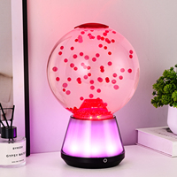 Veilleuse 3D moderne pour bébés et enfants, base à changement de couleur RGB, imitant un requin, lampe LED imitant une éruption volcanique