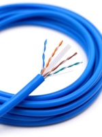 Câble Ethernet Cat6a U/UTP intérieur haute vitesse CMX CMR CMP 1000FT 305 mètres avec gaine en PVC 23AWG pour utilisation en réseau électrique