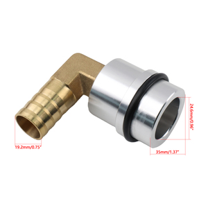 Adaptador de Respiradero de Cárter de Aluminio Billet para VW Audi Seat 1.8T 20V OE BC3Z6C640B, Pieza de Modificación de Rendimiento FDJ-261, Nuevo - Product Image 6