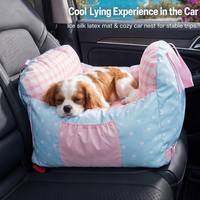 Coussin de siège auto pour animaux de compagnie, imperméable, amovible, transporteur de voyage pour chiens, canapé, siège auto de sécurité pour petits et moyens chiens et chats