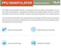 Modul Transfer Manipulator KNK PPU Quick Moving Cam, Penentuan Posisi Presisi, Frekuensi Tinggi, Pick and Place, Manipulator Kompak