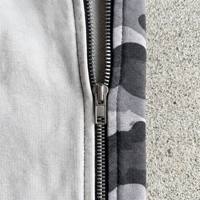 Sudadera con Capucha Monocromática de Camuflaje para Hombre, Sudadera con Capucha de Bloques de Color, Logotipo Personalizado, Venta al por Mayor OEM