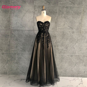 open lace back dress Black and Red Sweetheart Tulle with Lace Party Dress, Black and Red Lo   Cutedressy
