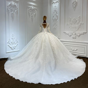 ชุดเดรสงานแต่งงานสำหรับผู้หญิงชุดเดรสยาวประดับเลื่อมลูกปัดทรงยาวหรูหรา LSCJ11จาก Jancember - Product Image 4