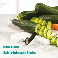 Hete Aanbieding 2-in-1 ABS V-vormig Fruit- en Groentesnijder Set Handmatige Gezaagde Garnituurtool Watermeloen