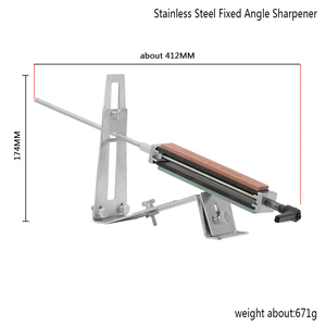 Aiguiseur de couteaux de cuisine professionnel, nouveauté, aiguiseur <span class=keywords><strong>à</strong></span> angle fixe ciseaux en acier inoxydable avec 4 pierres <span class=keywords><strong>à</strong></span> aiguiser - Product Image 3