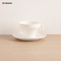 Service de table moderne de luxe 18 pièces en porcelaine fine blanche, assiettes en céramique pour la restauration, compatible lave-vaisselle