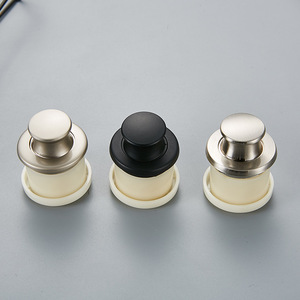 Concealed Handles Round Zinc Alloy Drawer Cabinet <b>Door</b> Embedded <b>Spring</b> Handle Modern Design Easy Installation - Product Image 3